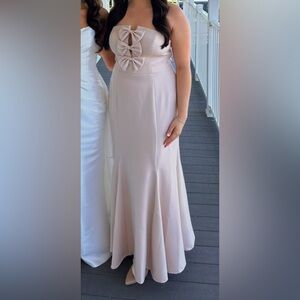 Revelry Colette Crepe Dress Strapless (Size 14, Only worn once- like new)